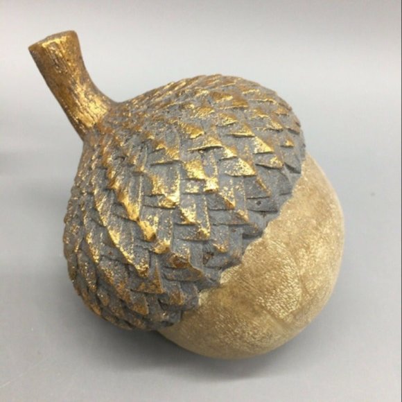 4pc Martha Stewart Acorn Set Autumn Fall Table Top Decor Thanksgiving 4" NEW - Picture 4 of 5